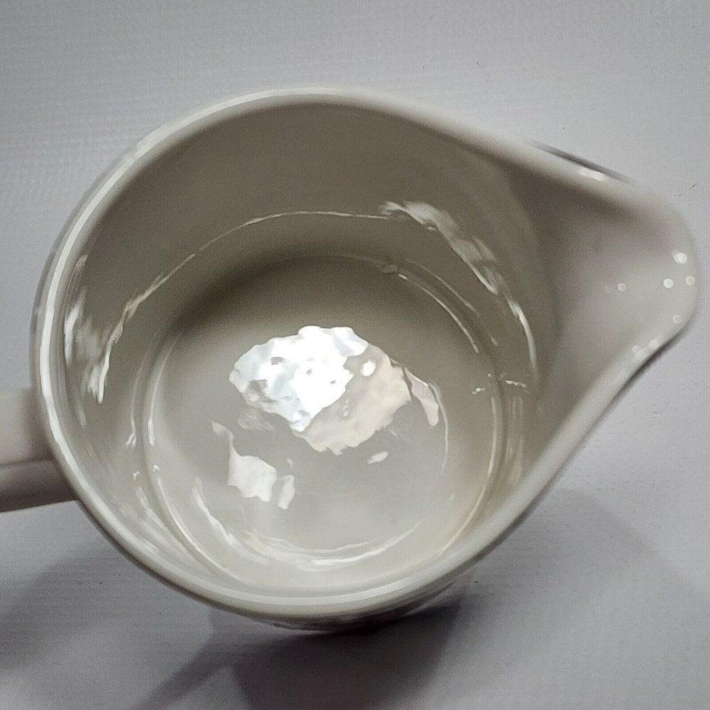 American Atelier White Ceramic ROSE TOILE Creamer only - Picture 7 of 9